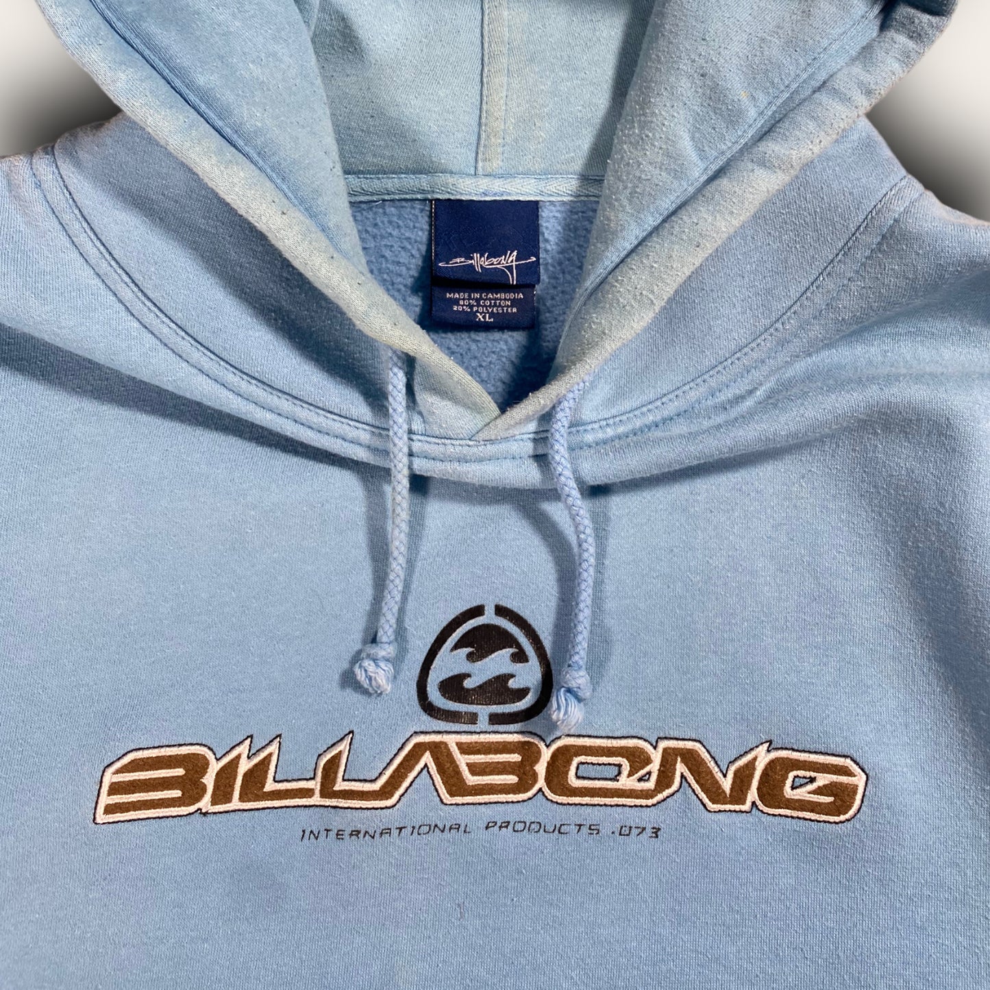 Billabong 2000’s Baby Blue Hoodie XL