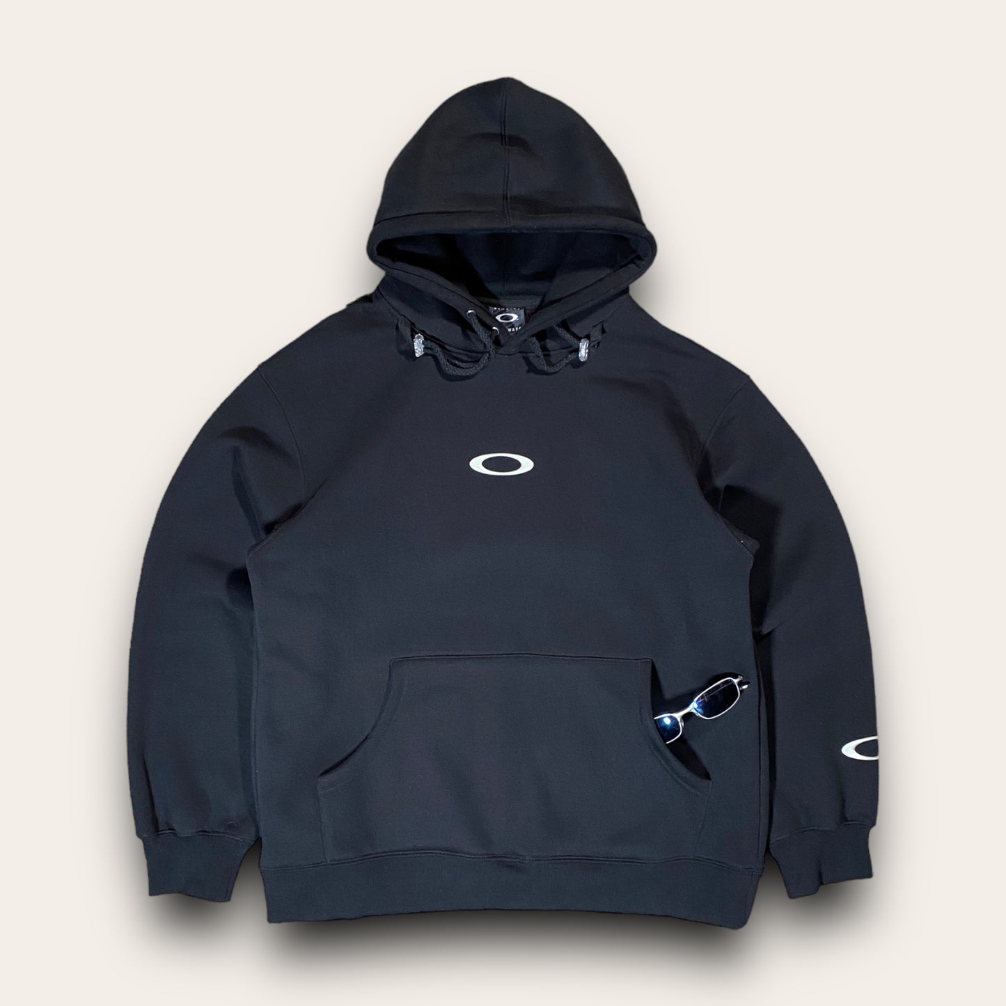 Oakley Software 2000’s Rubberised Logo Hoodie L