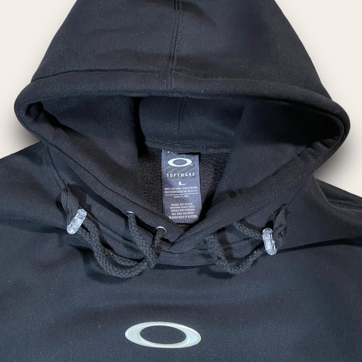 Oakley Software 2000’s Rubberised Logo Hoodie L