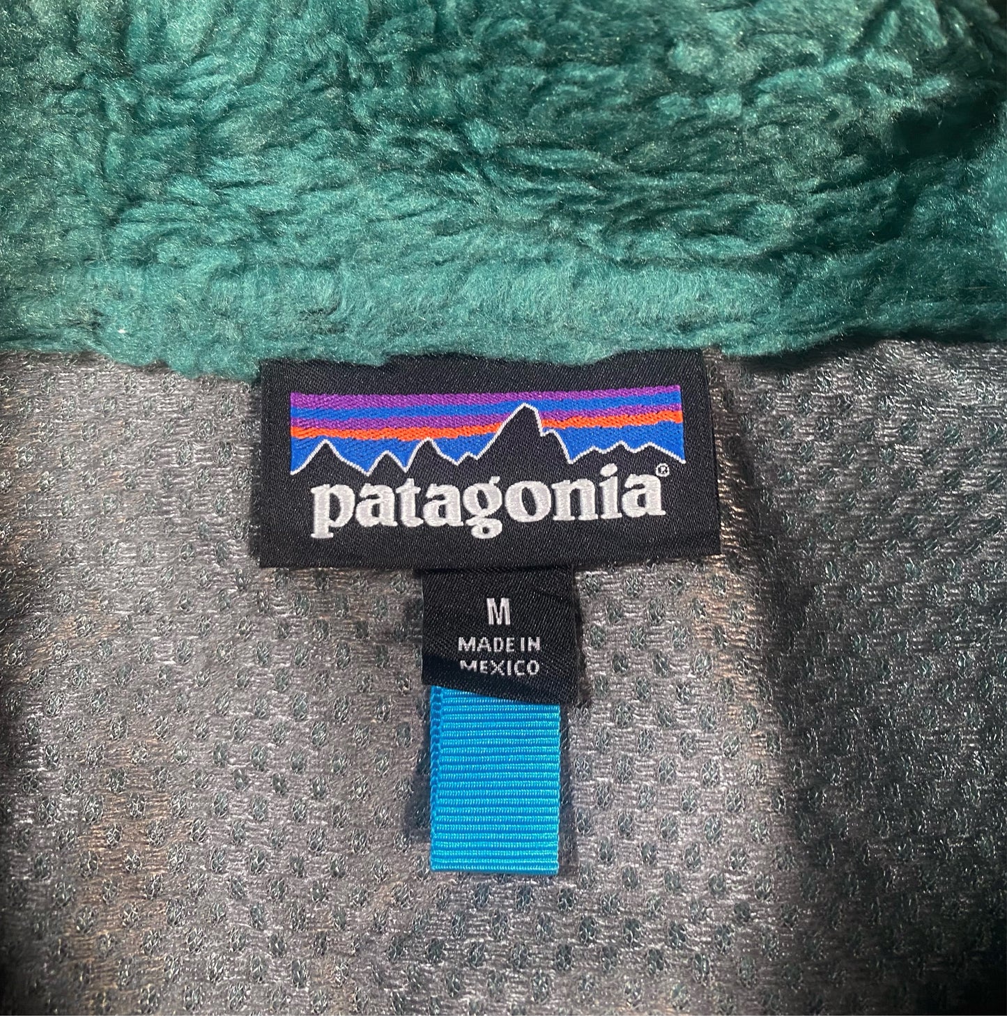 Patagonia Retro x Deep Pile Green Full Zip Fleece S